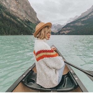 Free People Women's Multicolor Turn Around Tunic Sweater Size Medium